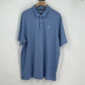 Travis Mathew Polo Blue Shirt size- XXL